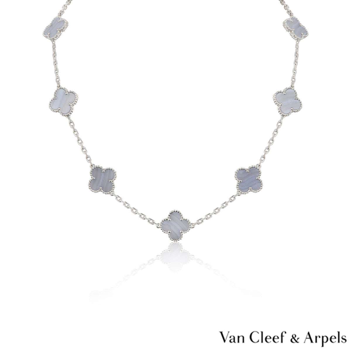 Van cleef chalcedony necklace clearance